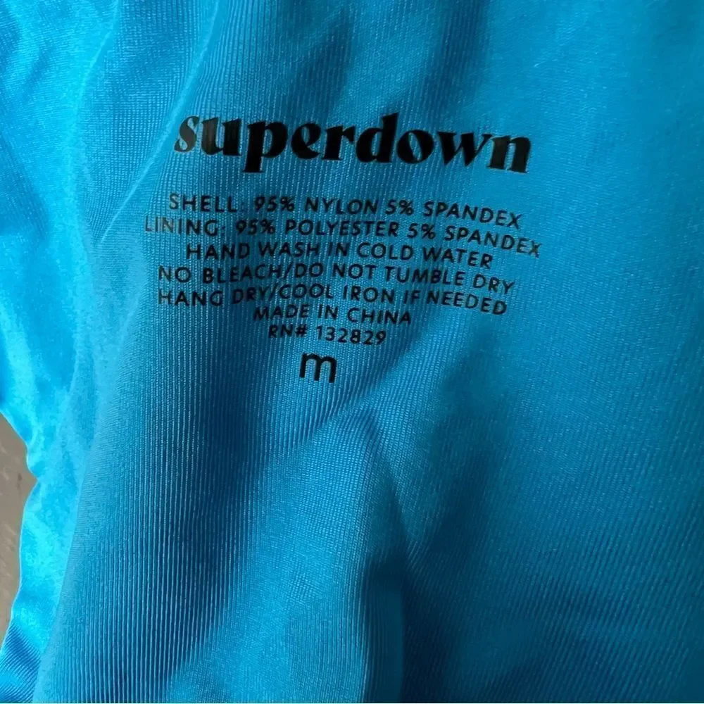 NWOT Superdown x Revolve Mia Ribbed Bikini Bottom